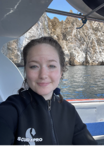 Elise Mahon selfie on boat
